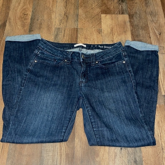 Lauren Conrad cuffed Skinny Crop Jeans.  Size 2 - Picture 1 of 8